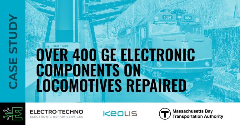 Over 400 GE electronic components on locomotives repaired