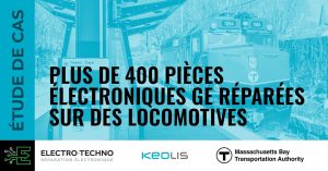 Read more about the article Plus de 400 pièces électroniques GE réparées sur des locomotives